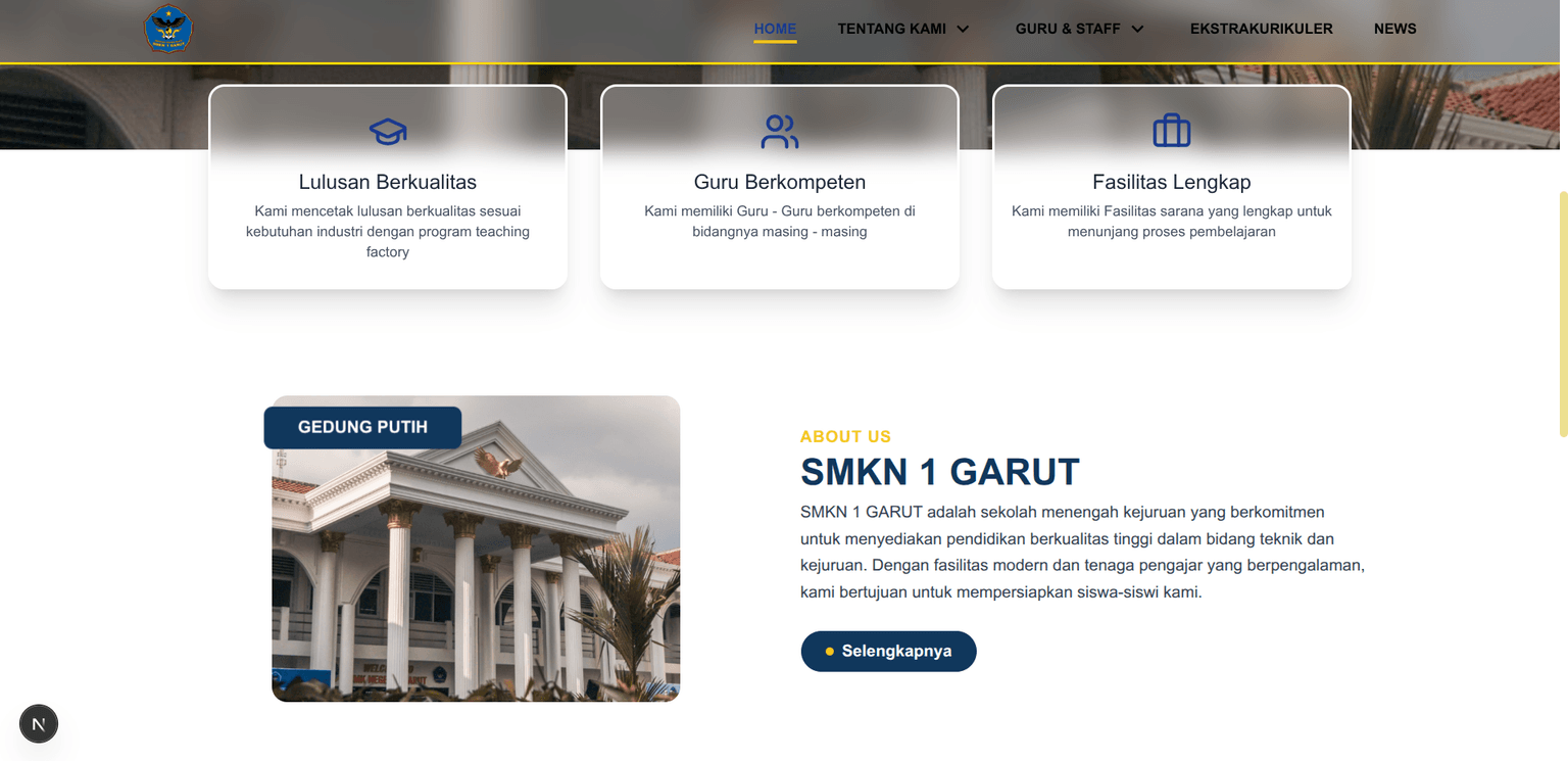 SMKN 1 Garut - Main Screenshot